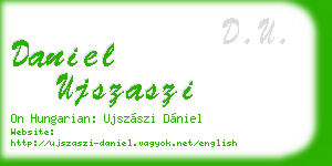 daniel ujszaszi business card