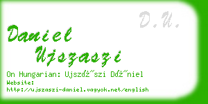 daniel ujszaszi business card